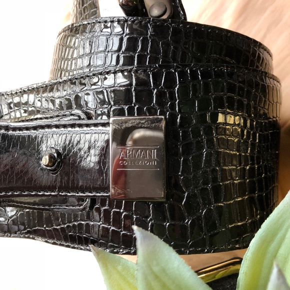 Armani Collezioni Croco Belt main image 4